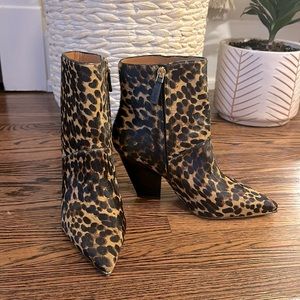 Tory Burch Lila calf hair zip up bootie New